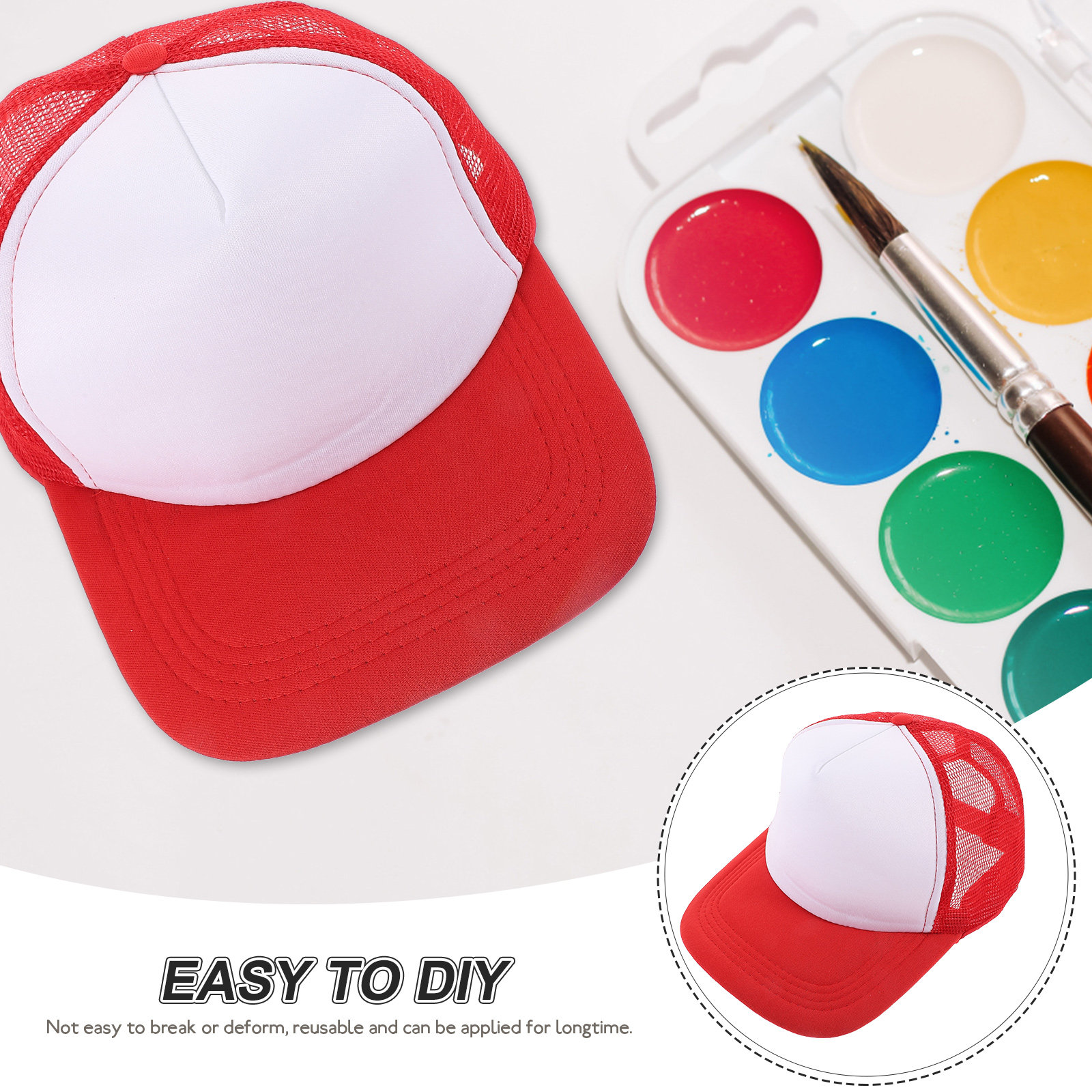 10Pcs Blank Heat Transfer Hats - Hat Sublimation Blank 评论和价格