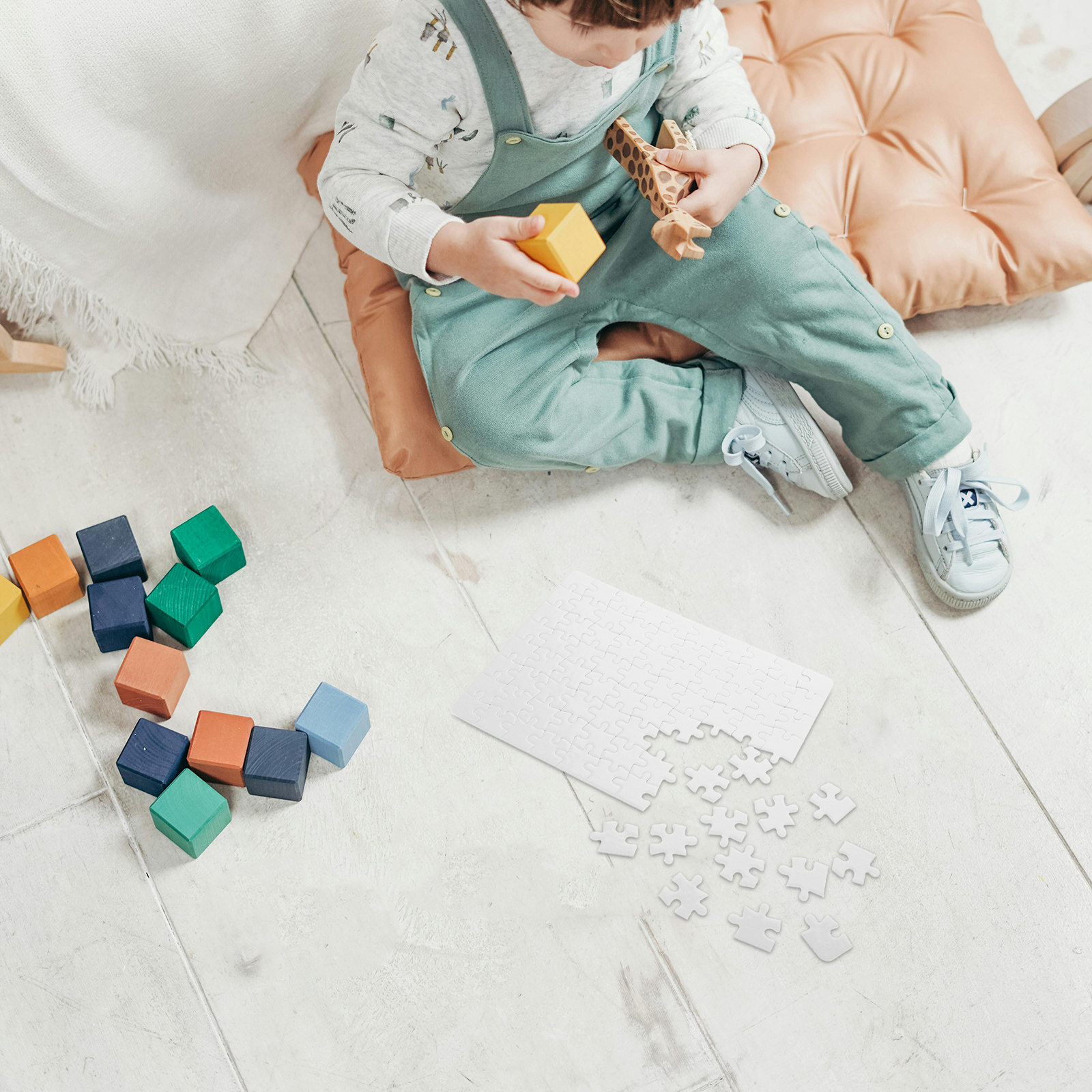 4Sheets White Puzzle Board Bla - Puzzle Blank White 评论和价格