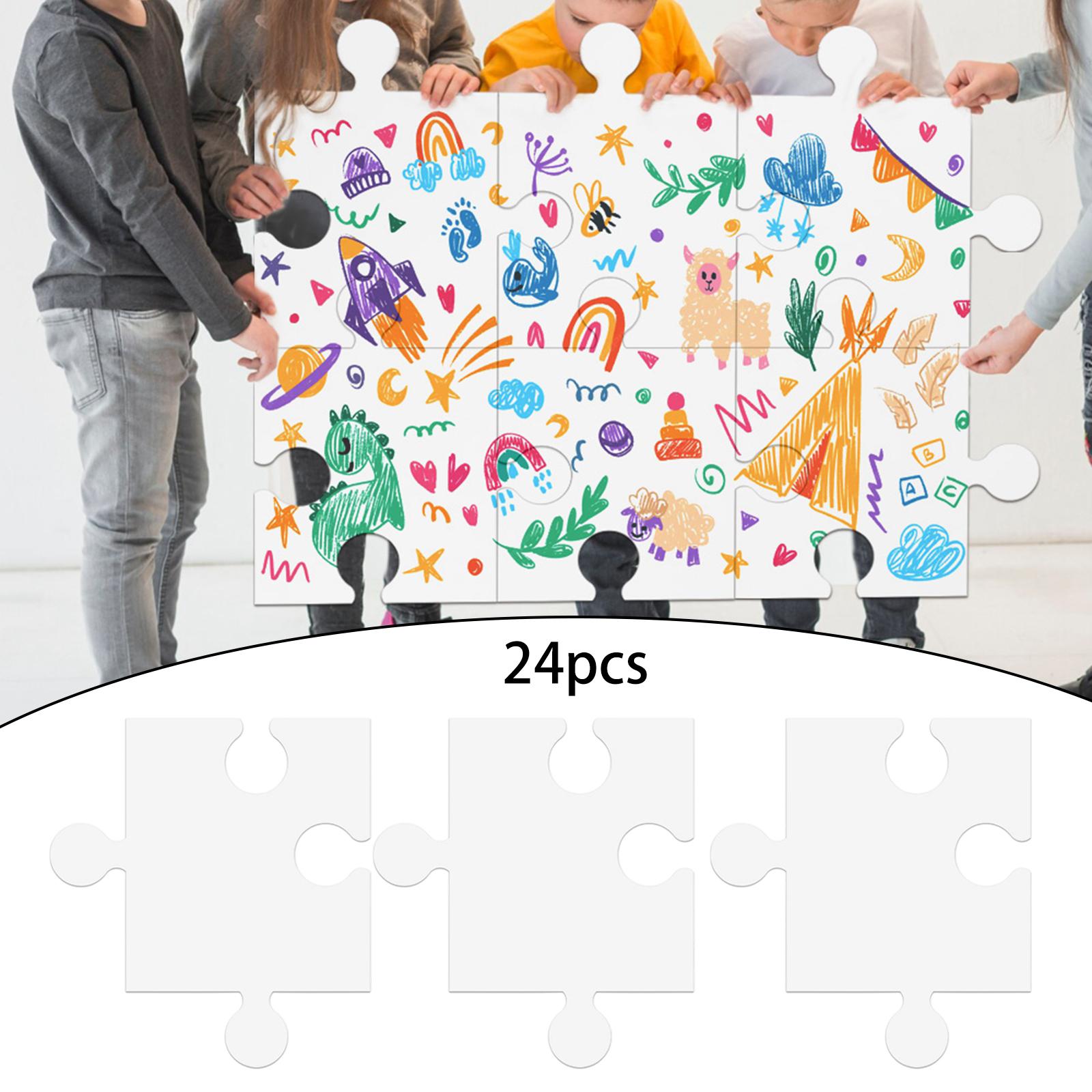 Kids Adult Blank Puzzle for DI - Puzzle Blank White 评论和价格